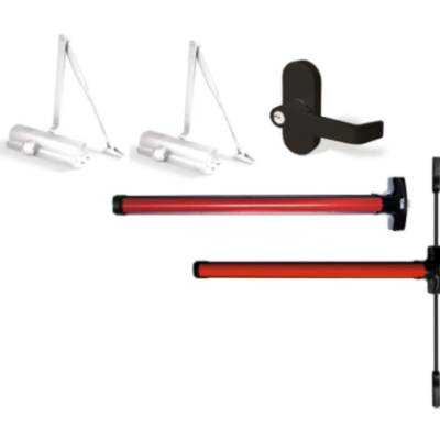 Combo Miami Para Puerta Doble Roja