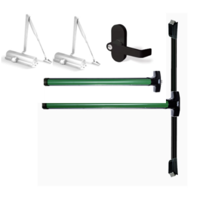 Combo Miami Para Puerta Doble Verde