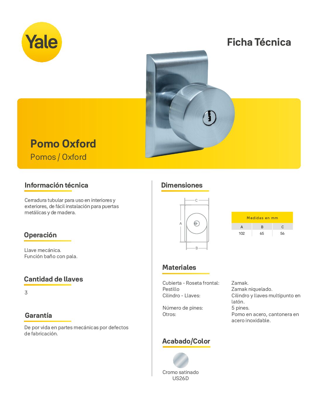 FICHA TÉCNICA POMO OXFORD