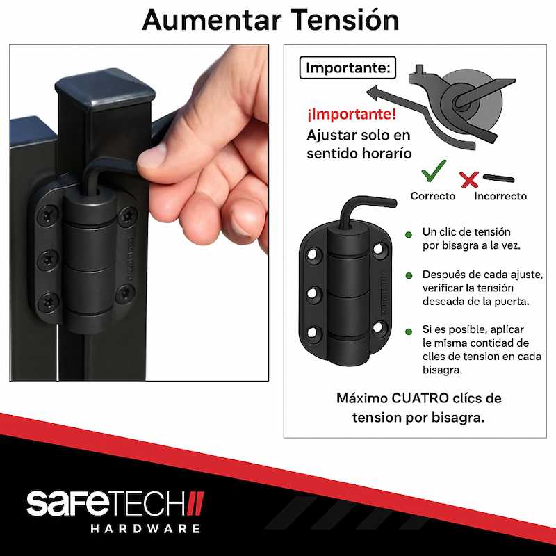 Bisagras de puerta de cierre automático Bisagras de puerta de cierre automático